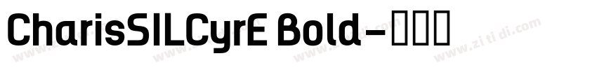 CharisSILCyrE Bold字体转换